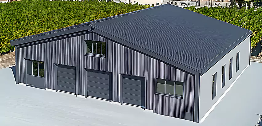 Corrugated Garage Roof Repair in Lombard