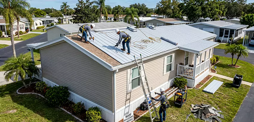 Mobile Home Metal Roof Replacement in Lombard