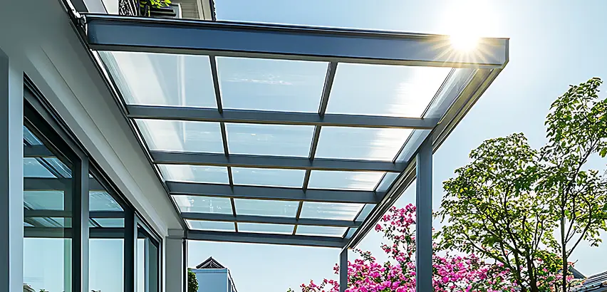 Glass Patio Roof Installation in Lombard